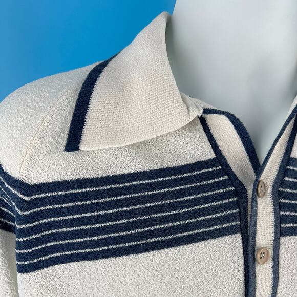 70s pointed collar textured shirt 1970s vintage - Picture 2 of 8